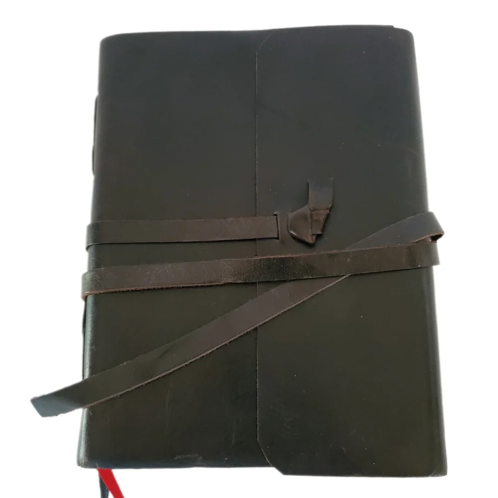 Komal Chaudhari Black Buffalo Vintage Leather Journal 8